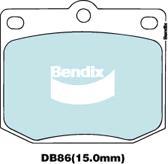 BENDIX DB86 GCT - Тормозные колодки, дисковые, комплект unicars.by