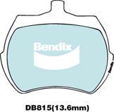 BENDIX DB815 GCT - Тормозные колодки, дисковые, комплект unicars.by