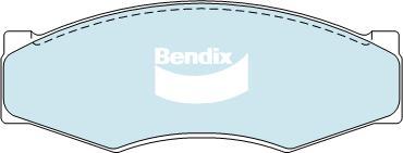 BENDIX DB340 4WD - Тормозные колодки, дисковые, комплект unicars.by