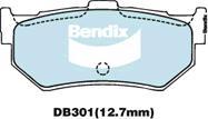 BENDIX DB301 GCT - Тормозные колодки, дисковые, комплект unicars.by