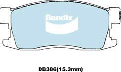 BENDIX DB386 GCT - Тормозные колодки, дисковые, комплект unicars.by