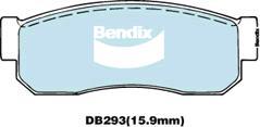 BENDIX DB293 GCT - Тормозные колодки, дисковые, комплект unicars.by