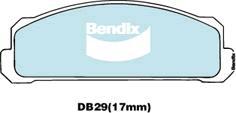 BENDIX DB29 GCT - Тормозные колодки, дисковые, комплект unicars.by