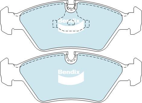 BENDIX DB256 GCT - Тормозные колодки, дисковые, комплект unicars.by