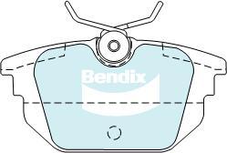 BENDIX DB2010 EURO+ - Тормозные колодки, дисковые, комплект unicars.by