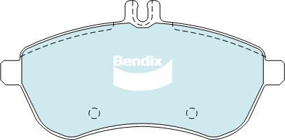 BENDIX DB2181 EURO+ - Тормозные колодки, дисковые, комплект unicars.by