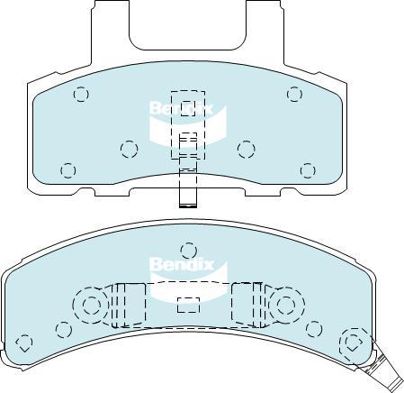 BENDIX DB2131 GCT - Тормозные колодки, дисковые, комплект unicars.by