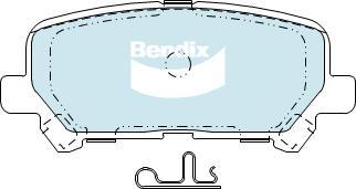 BENDIX DB2368 4WD - Тормозные колодки, дисковые, комплект unicars.by