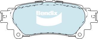 BENDIX DB2245 4WD - Тормозные колодки, дисковые, комплект unicars.by