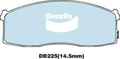 BENDIX DB225 GCT - Тормозные колодки, дисковые, комплект unicars.by