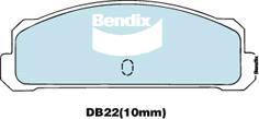 BENDIX DB22 GCT - Тормозные колодки, дисковые, комплект unicars.by