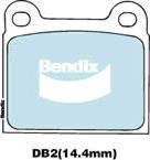 BENDIX DB2 GCT - Тормозные колодки, дисковые, комплект unicars.by