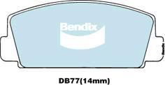 BENDIX DB77 GCT - Тормозные колодки, дисковые, комплект unicars.by