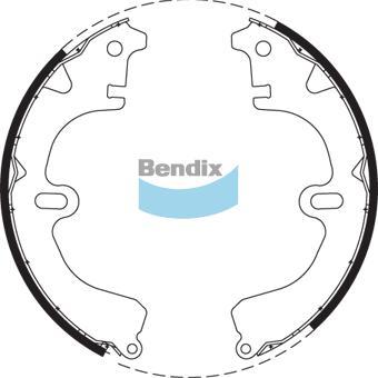 BENDIX DS2288 - Комплект тормозных колодок, барабанные unicars.by