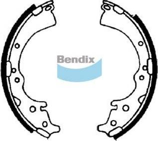 Bendix-AU BS1396 - Комплект тормозных колодок, барабанные unicars.by