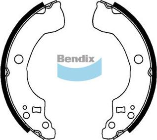 Bendix-AU BS1792 - Комплект тормозных колодок, барабанные unicars.by