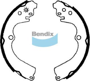 Bendix-AU BS1730 - Комплект тормозных колодок, барабанные unicars.by