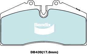 Bendix-AU DB439 ULT - Тормозные колодки, дисковые, комплект unicars.by