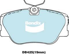 Bendix-AU DB425 EURO+ - Тормозные колодки, дисковые, комплект unicars.by