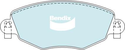 Bendix-AU DB1479 GCT - Тормозные колодки, дисковые, комплект unicars.by