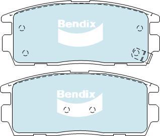 Bendix-AU DB1862 -4WD - Тормозные колодки, дисковые, комплект unicars.by