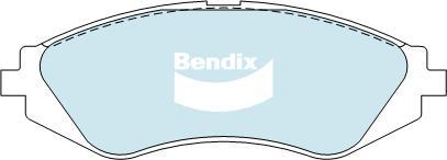 Bendix-AU DB1347 GCT - Тормозные колодки, дисковые, комплект unicars.by