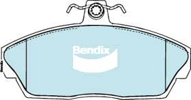 Bendix-AU DB1360 -4WD - Тормозные колодки, дисковые, комплект unicars.by