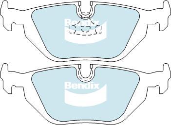 Bendix-AU DB1245 ULT - Тормозные колодки, дисковые, комплект unicars.by