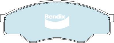 Bendix-AU DB1741 -4WD - Тормозные колодки, дисковые, комплект unicars.by