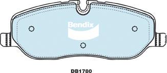 Bendix-AU DB1780 -4WD - Тормозные колодки, дисковые, комплект unicars.by