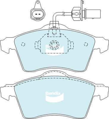 Lucas Electrical GDB1391 - Тормозные колодки, дисковые, комплект unicars.by