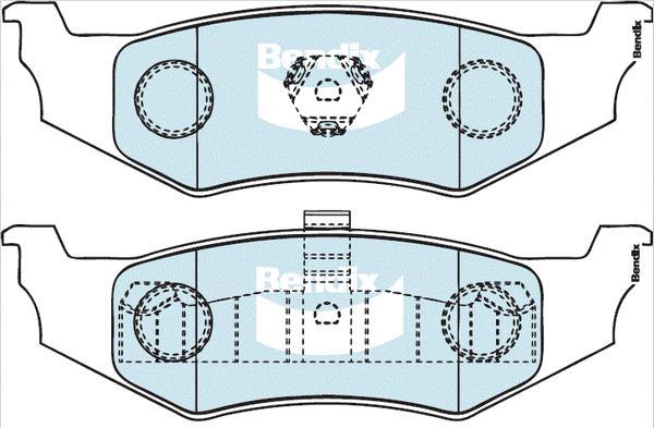 Bendix-AU DB2172 GCT - Тормозные колодки, дисковые, комплект unicars.by