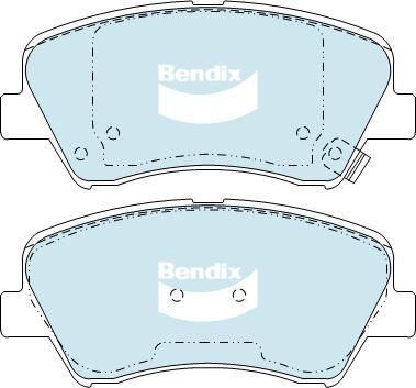 Bendix-AU DB2240 GCT - Тормозные колодки, дисковые, комплект unicars.by