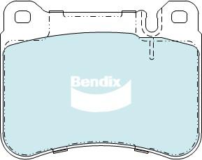 Bendix-AU DB2235 GCT - Тормозные колодки, дисковые, комплект unicars.by