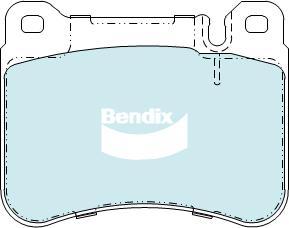 Bendix-AU DB2235 HD - Тормозные колодки, дисковые, комплект unicars.by