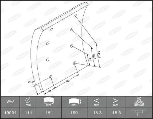 Beral 1993418506016278 - Комплект тормозных башмаков, барабанные тормоза unicars.by