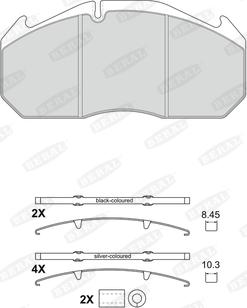 ACDelco AC0581162D - Тормозные колодки, дисковые, комплект unicars.by