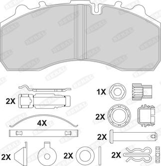 Beral 2919630004045504 - Тормозные колодки, дисковые, комплект unicars.by