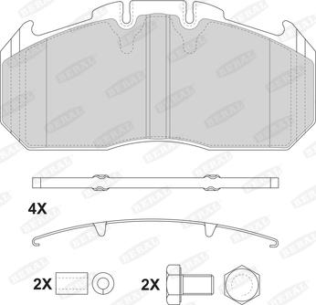 Beral 2915630004145684 - Тормозные колодки, дисковые, комплект unicars.by