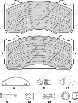 Beral 2918327004145503 - Тормозные колодки, дисковые, комплект unicars.by