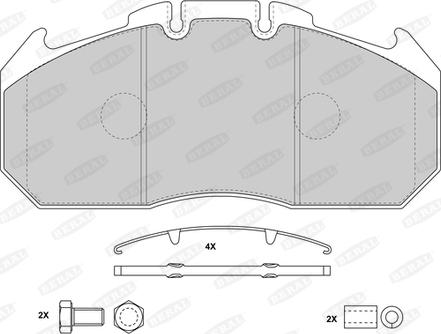 Beral 2913130004195684 - Тормозные колодки, дисковые, комплект unicars.by