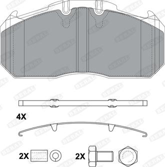 Beral 2913130004145674 - Тормозные колодки, дисковые, комплект unicars.by