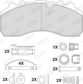 Beral 2917930004145674 - Тормозные колодки, дисковые, комплект unicars.by