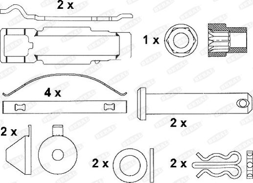 Beral 2917130004145694 - Тормозные колодки, дисковые, комплект unicars.by