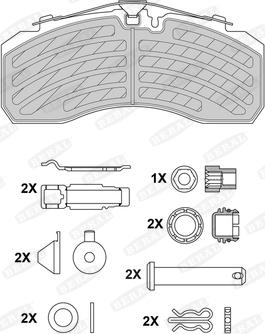 Beral 2925330004145674 - Тормозные колодки, дисковые, комплект unicars.by