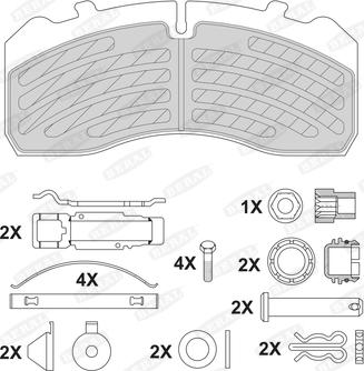 Beral 2921330004105394 - Тормозные колодки, дисковые, комплект unicars.by