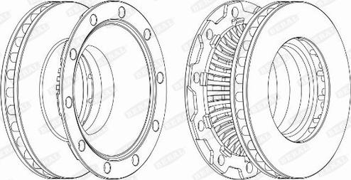 Beral BCR252A - Тормозной диск unicars.by