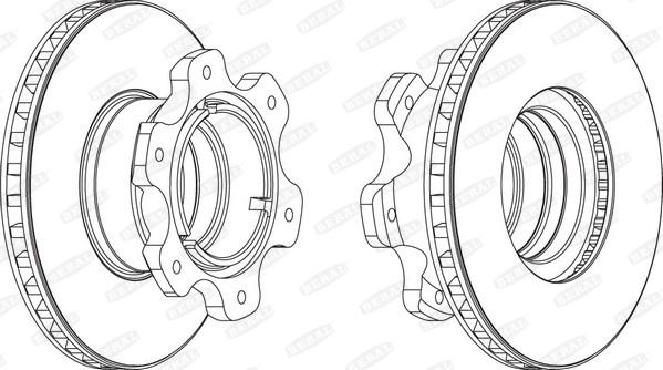 Beral BCR208A - Тормозной диск unicars.by