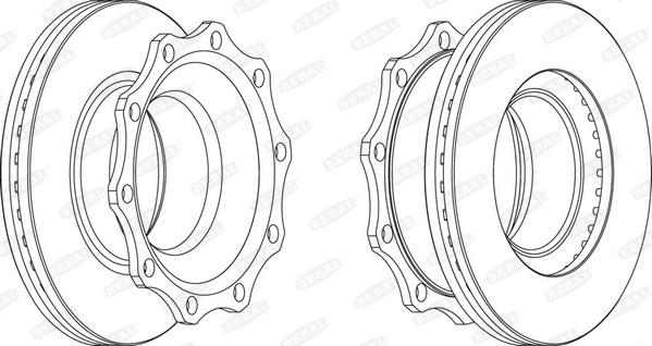 Beral BCR203A - Тормозной диск unicars.by