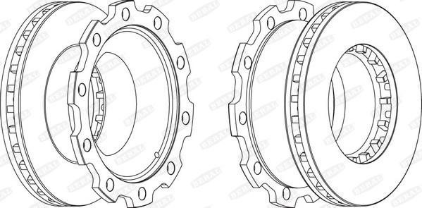 Beral BCR210A - Тормозной диск unicars.by